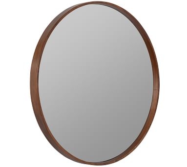Danica Wooden Round Wall Mirror, 30" - Image 2