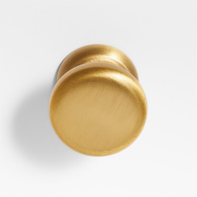 Classic Round Brushed Brass Cabinet Knob - Image 0