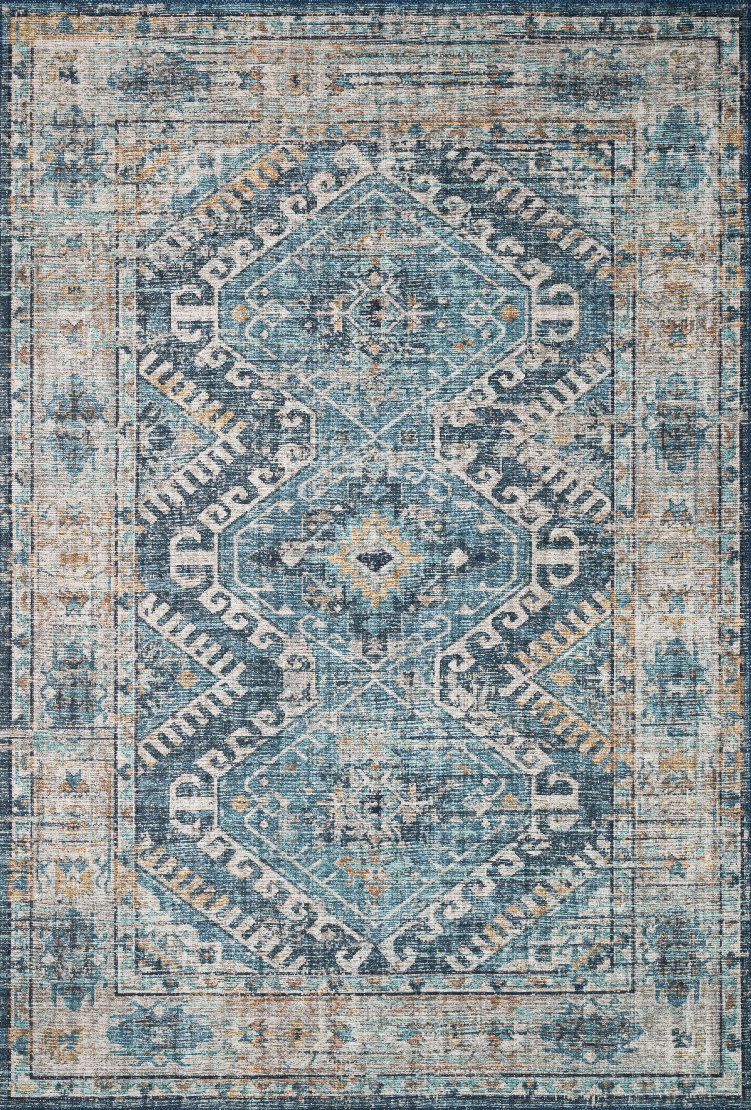 Loloi Skye Denim / Natural 6'-0" x 6'-0" Round - Image 0