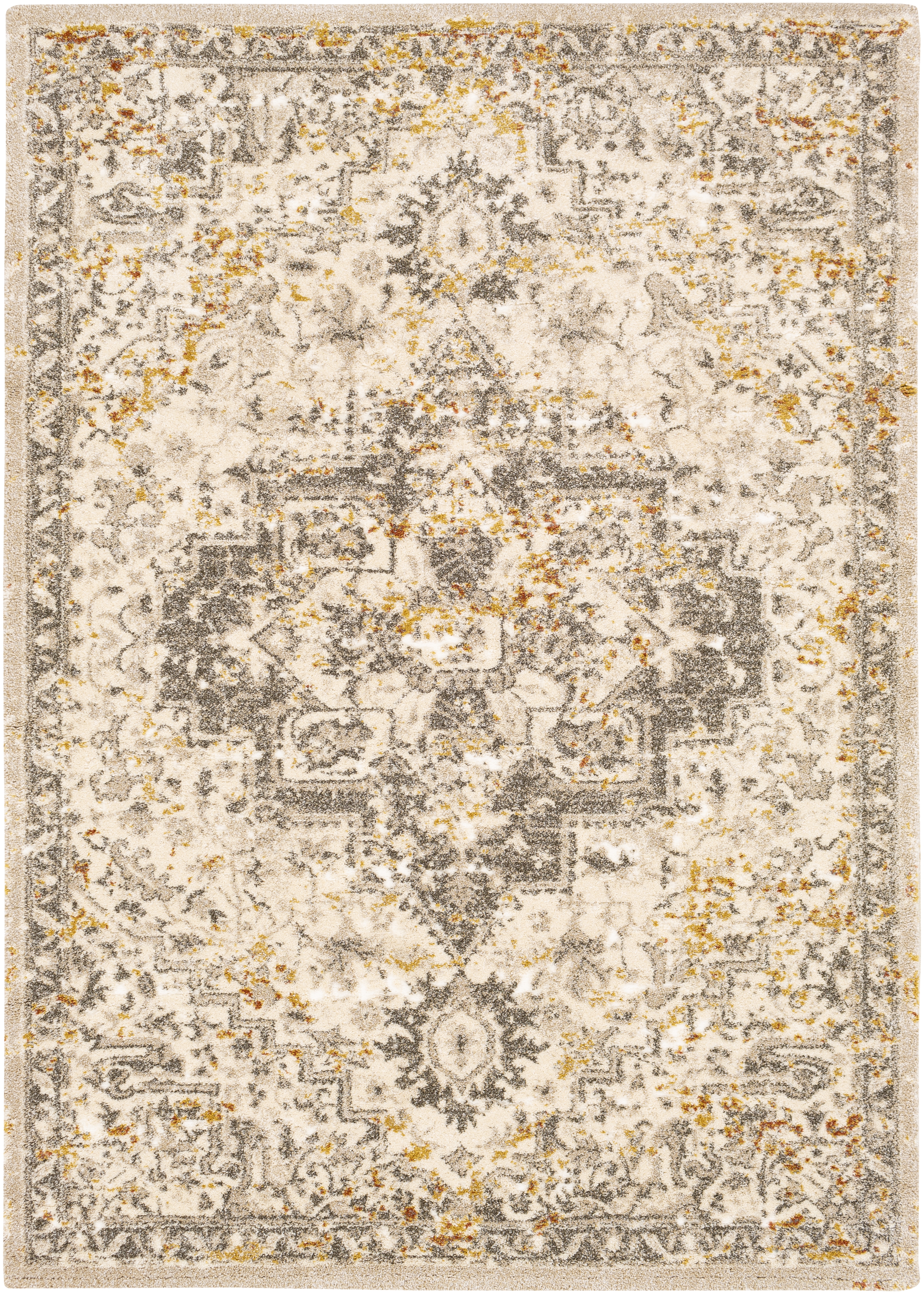 Tuscany Beige Indoor 2' x 2'11" Machine Woven Rug - Image 0