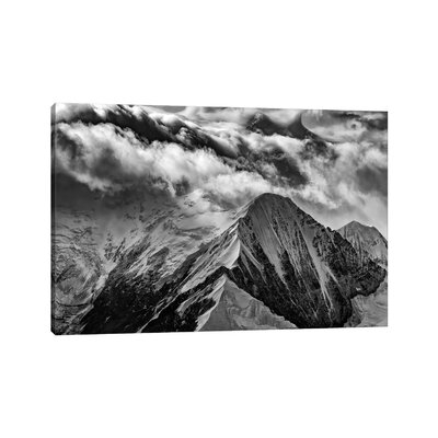 A Peak In The Clouds Black And White by - Gallery-Wrapped Canvas Giclée - Image 0