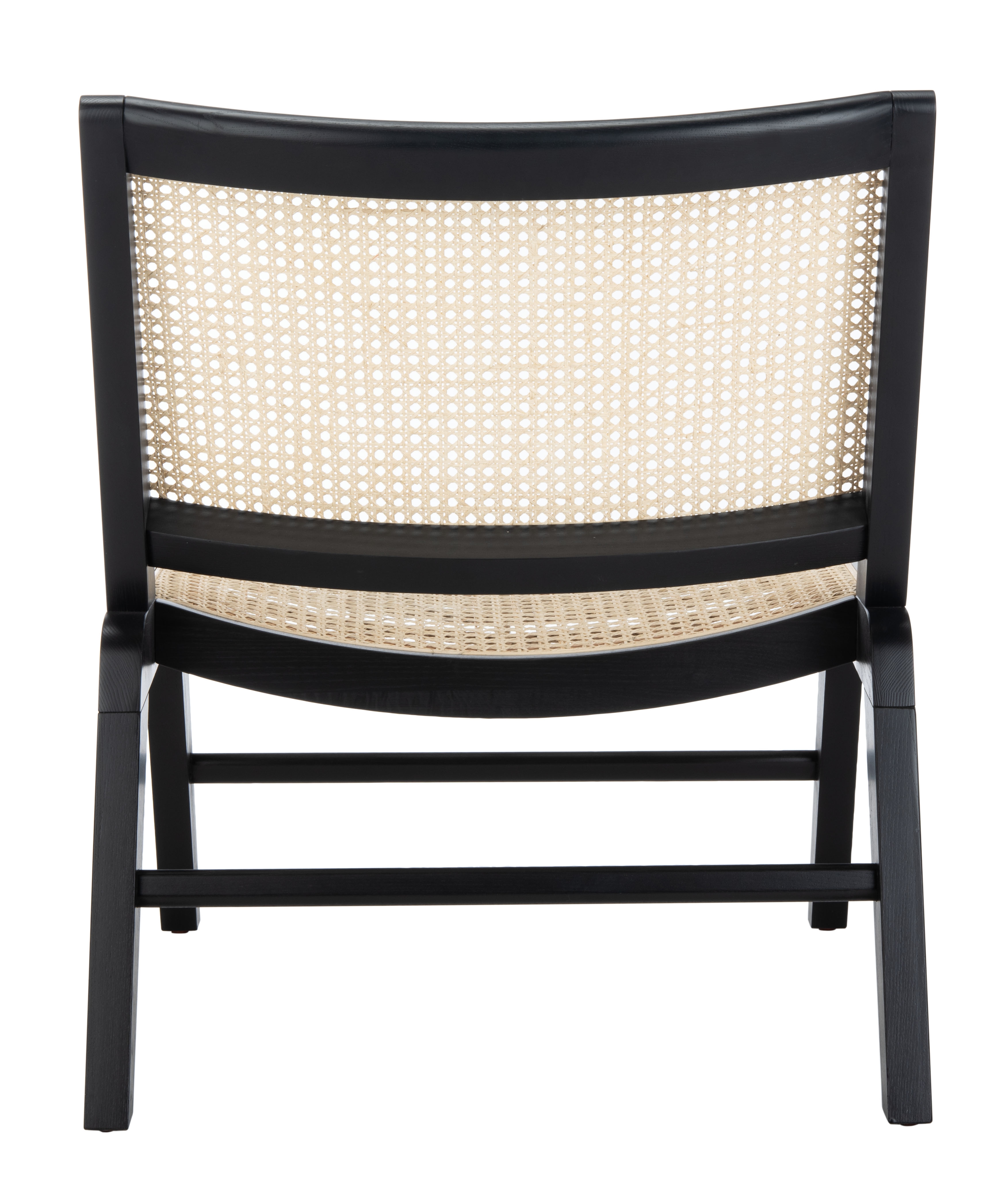 Auckland Rattan Accent Chair - Black/Natural - Image 4