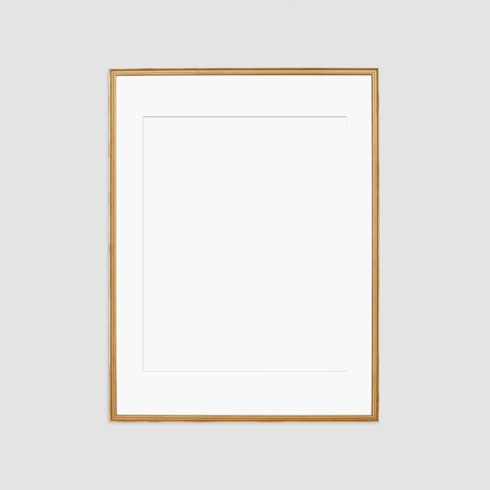 Simply Framed Gallery Frame, Antique Gold/Mat, 30"X40" - Image 0