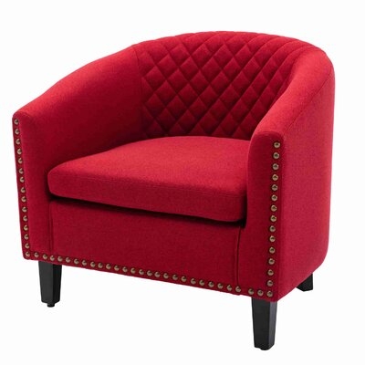 Enriquetta 29.1" W Polyester Blend Barrel Chair - Image 0