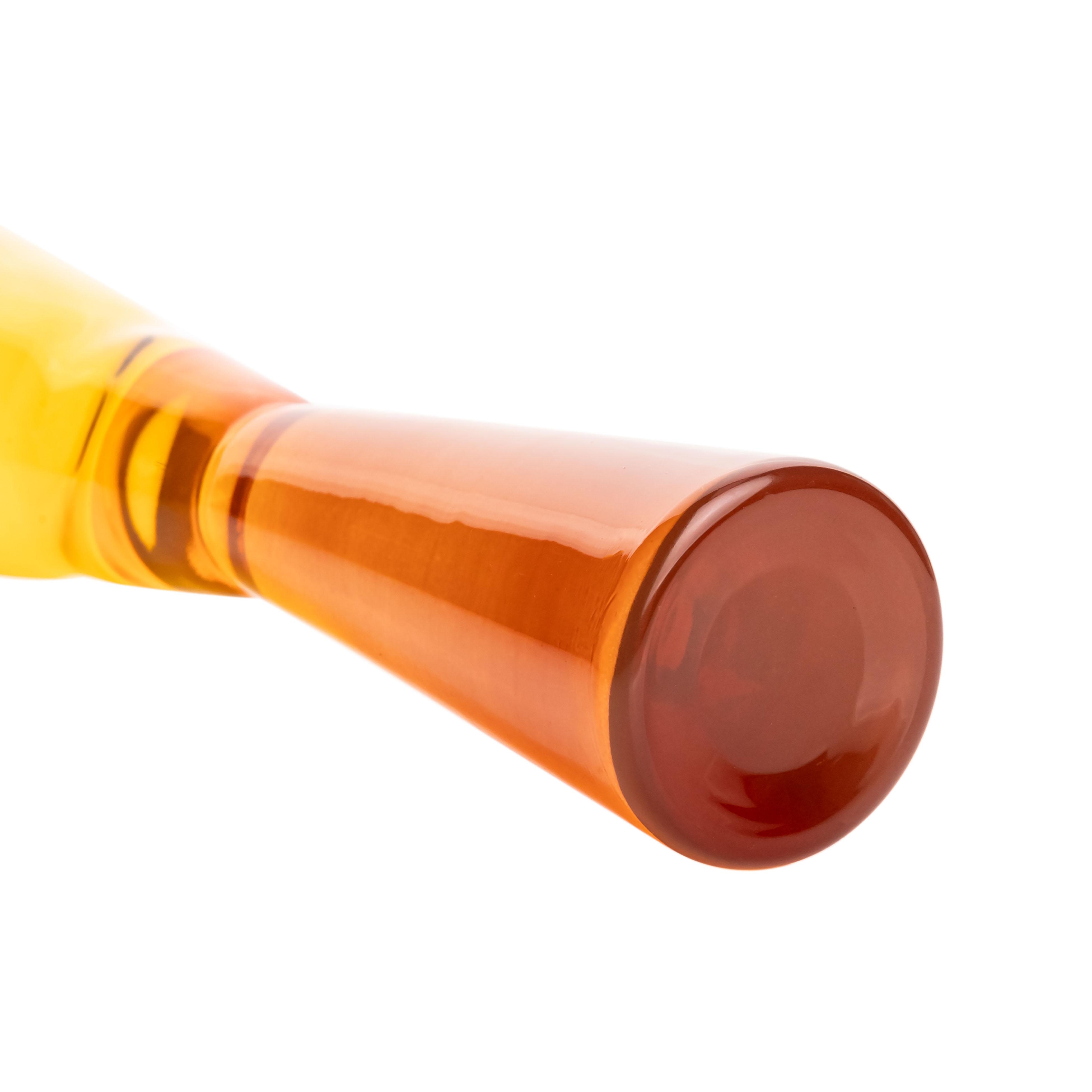 Flute Amber Champagne Glasses - Set of 4 - Image 5