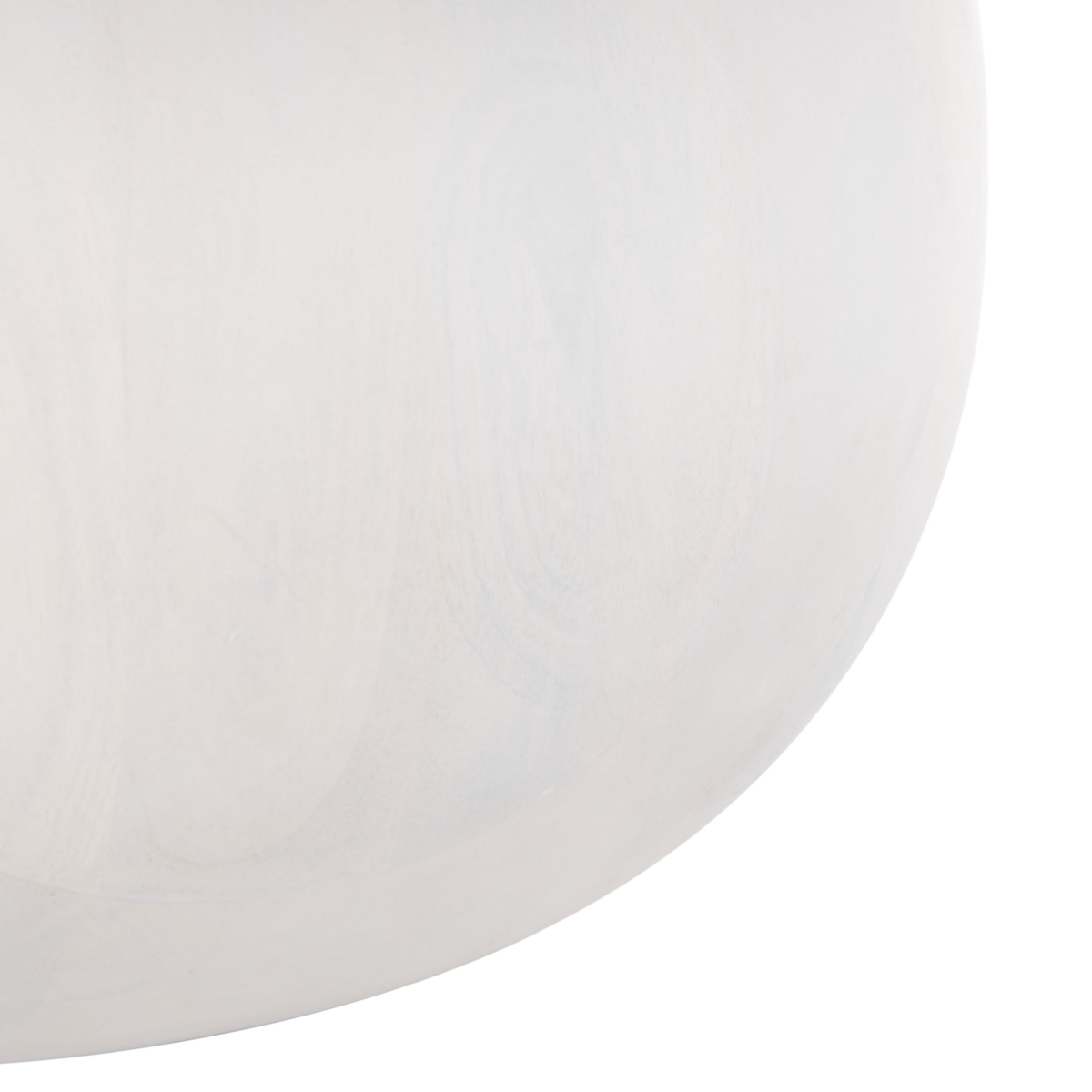 Gabribella Round Wood Coffee Table - White Washed - Image 3