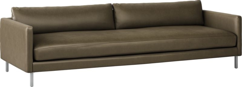Midtown Leather Sofa - Leather Evergeen - Image 1