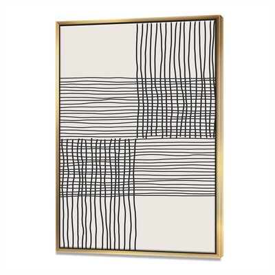 Minimal Geometric Compostions of Elementary Forms XIX - Print on Canvas - Image 0