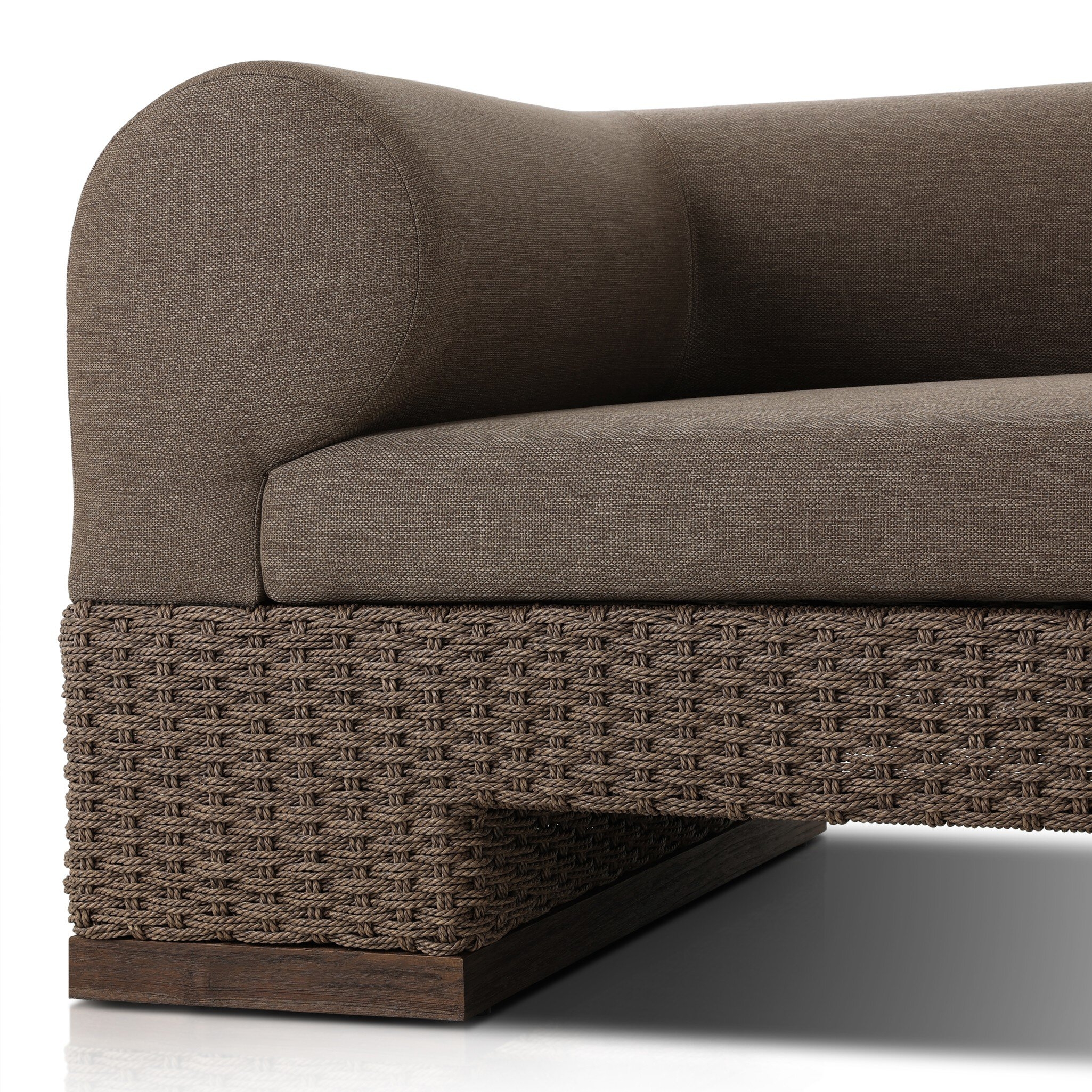 Joss Outdoor Sofa - Ellor Brown - Image 7