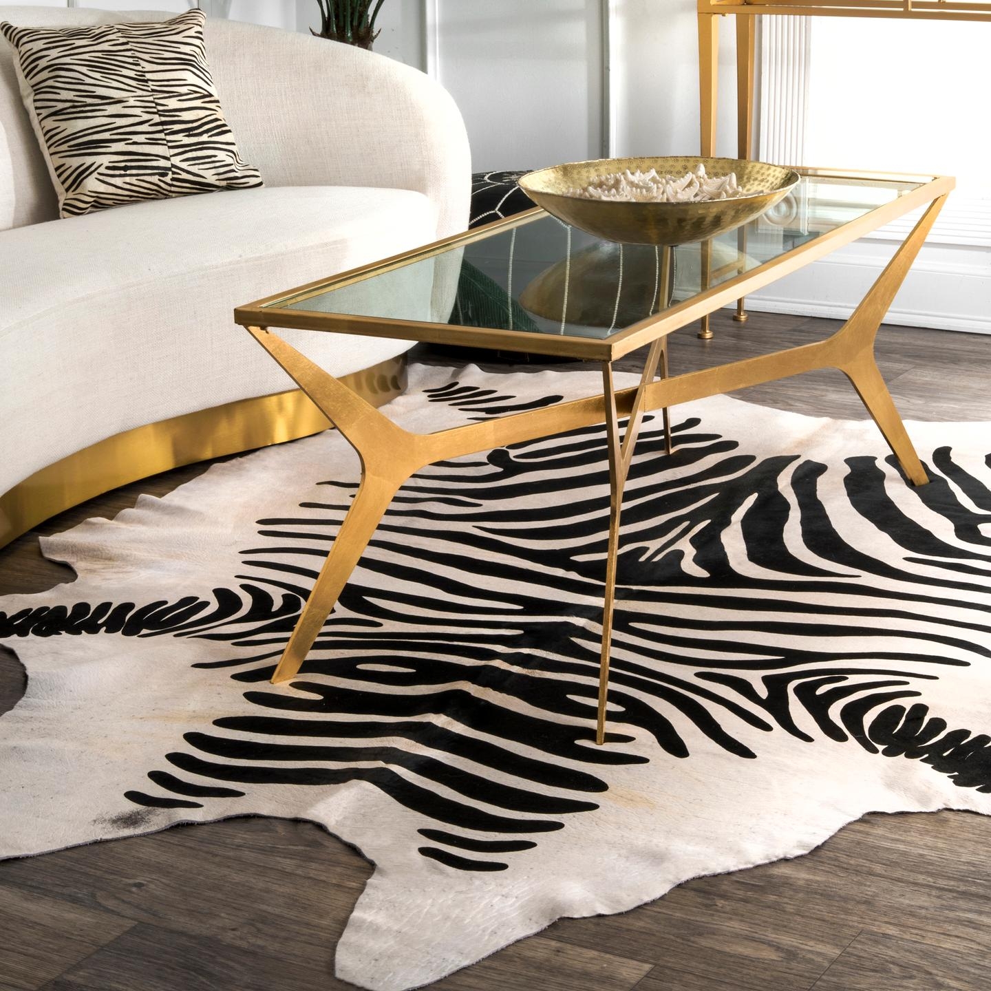 Hand Made Goldie Cowhide Area Rug - Image 4