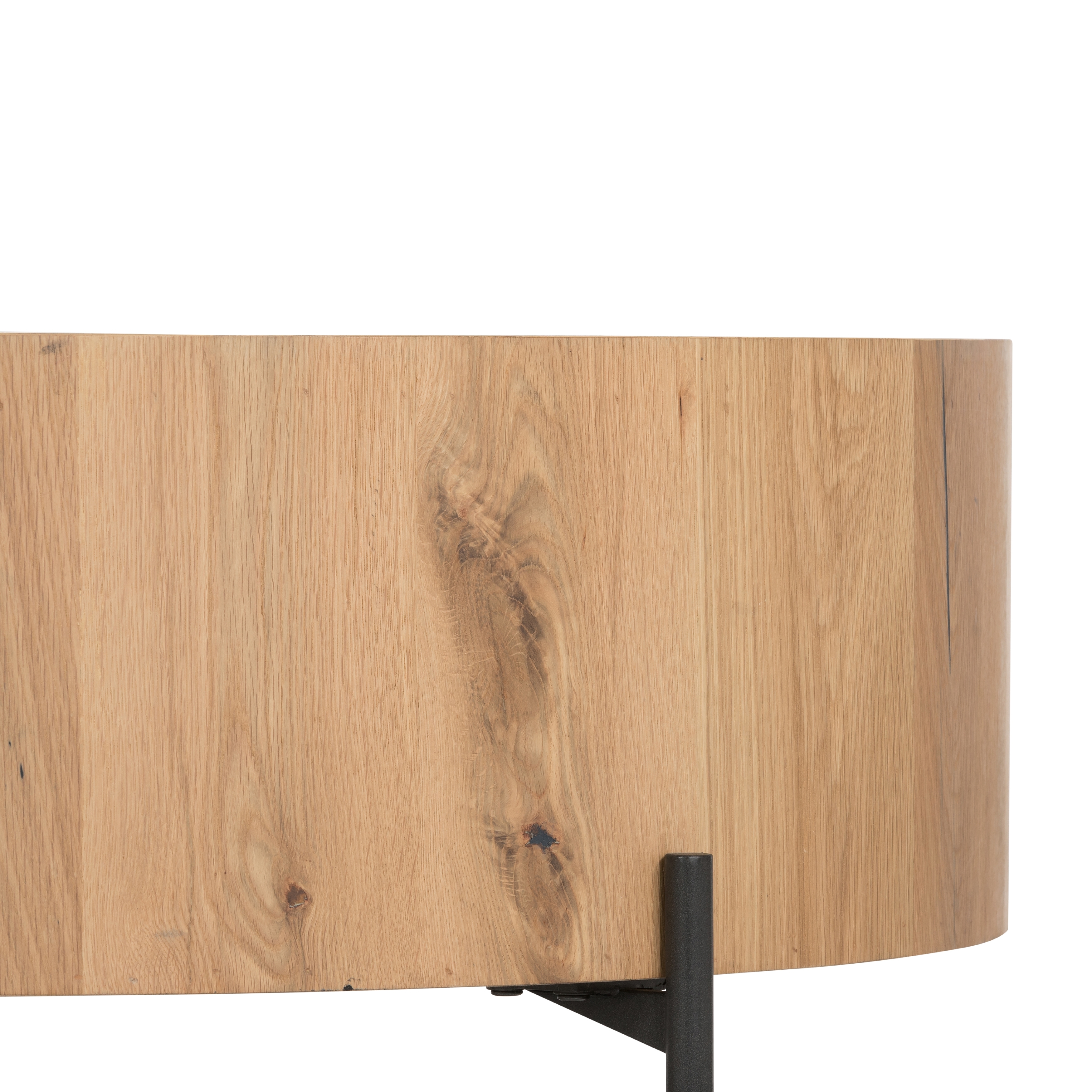 Eaton Drum Coffee Table-Light Oak Resin - Image 2