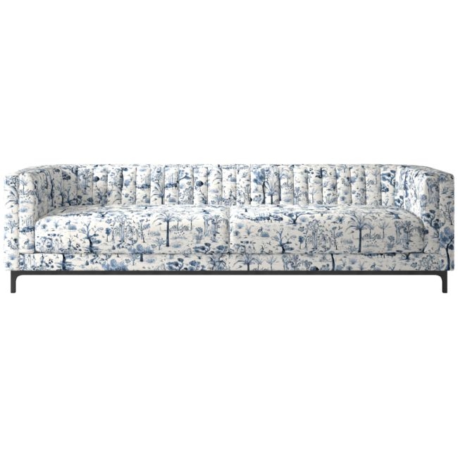 Ambroise 104" Sofa Landscape Blue - Image 0