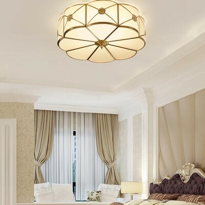Modern Ceiling Lamp Flower Shaped Flush Mount Light For Corridor Living Room - Image 0