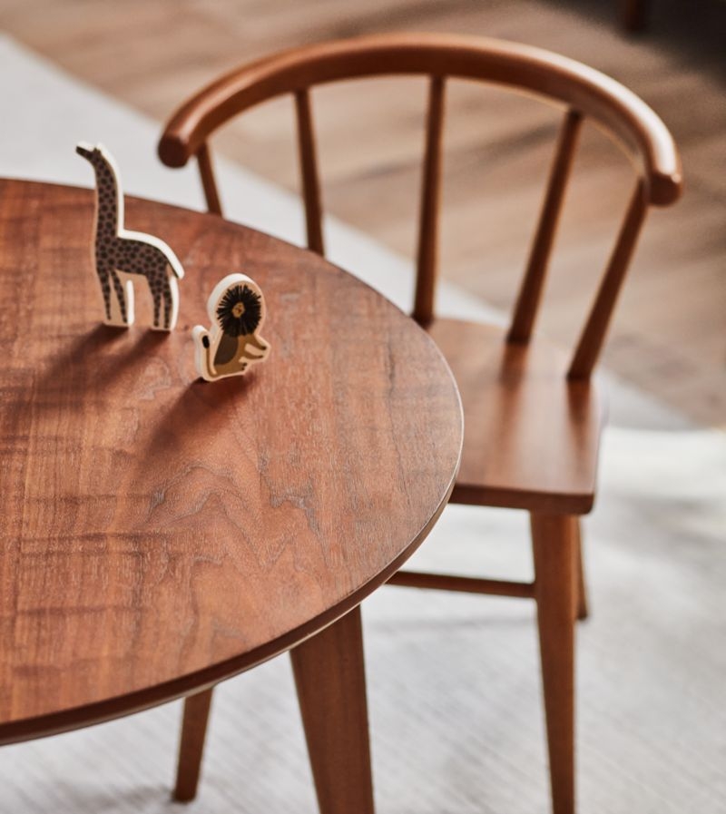Set of 4 Anker Walnut Wood Kids Play Chair - Image 3