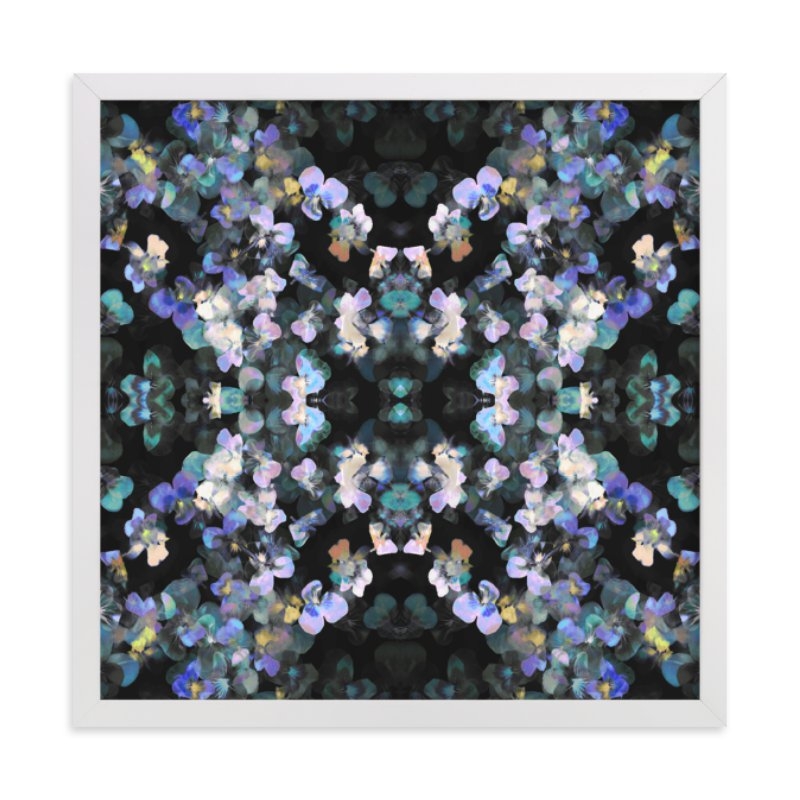 Pansy Painting - Mirrored Limited Edition Fine Art Print 1 - Image 0