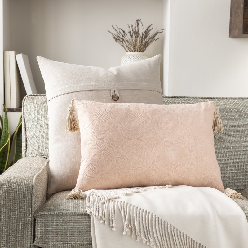Tamia Rectangular Cotton Pillow Cover - Image 1