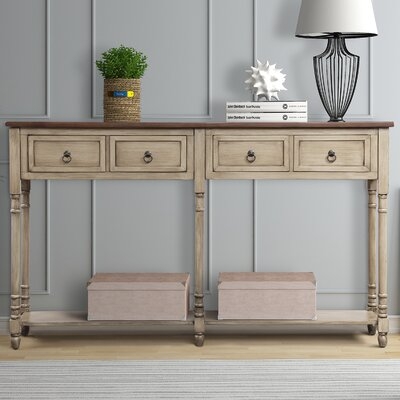 Mitcham 58" Solid Wood Console Table - Image 0