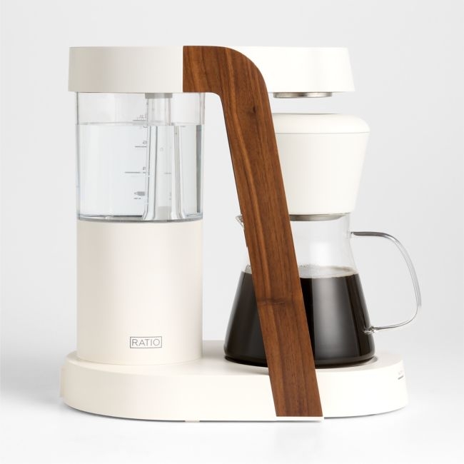 Ratio Eight Series 2 Linen White and Walnut Coffee Maker - Image 0