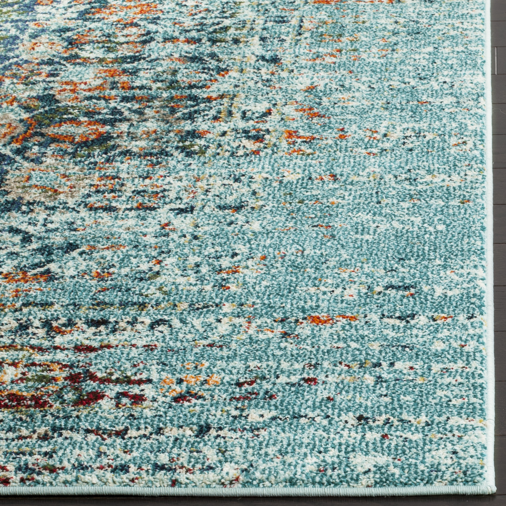 Arlo Home Woven Area Rug, MNC208J, Blue/Multi,  3' X 5' - Image 1