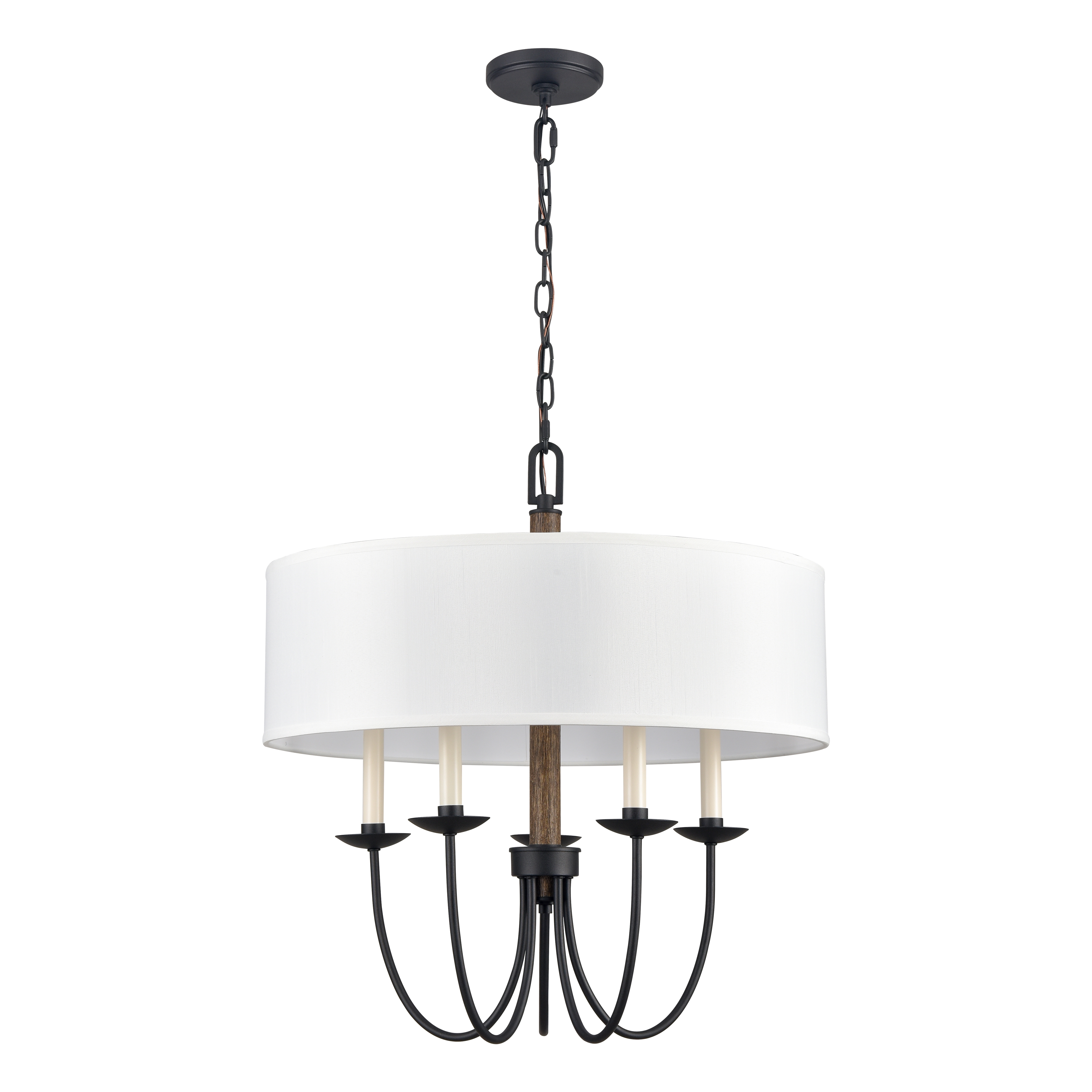 Neville 23'' Wide 5-Light Chandelier - Charcoal Black - Image 1