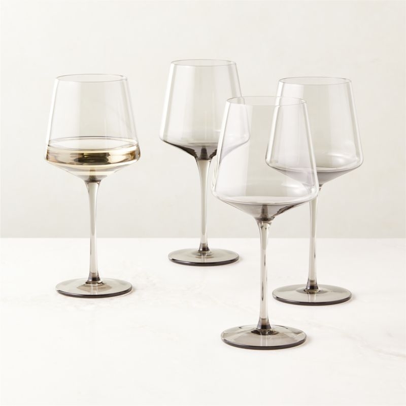Muse Smoked White Wine Glass Set of 4 - Image 1