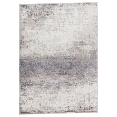 Delano Abstract Gray/ Ivory Area Rug - Image 0