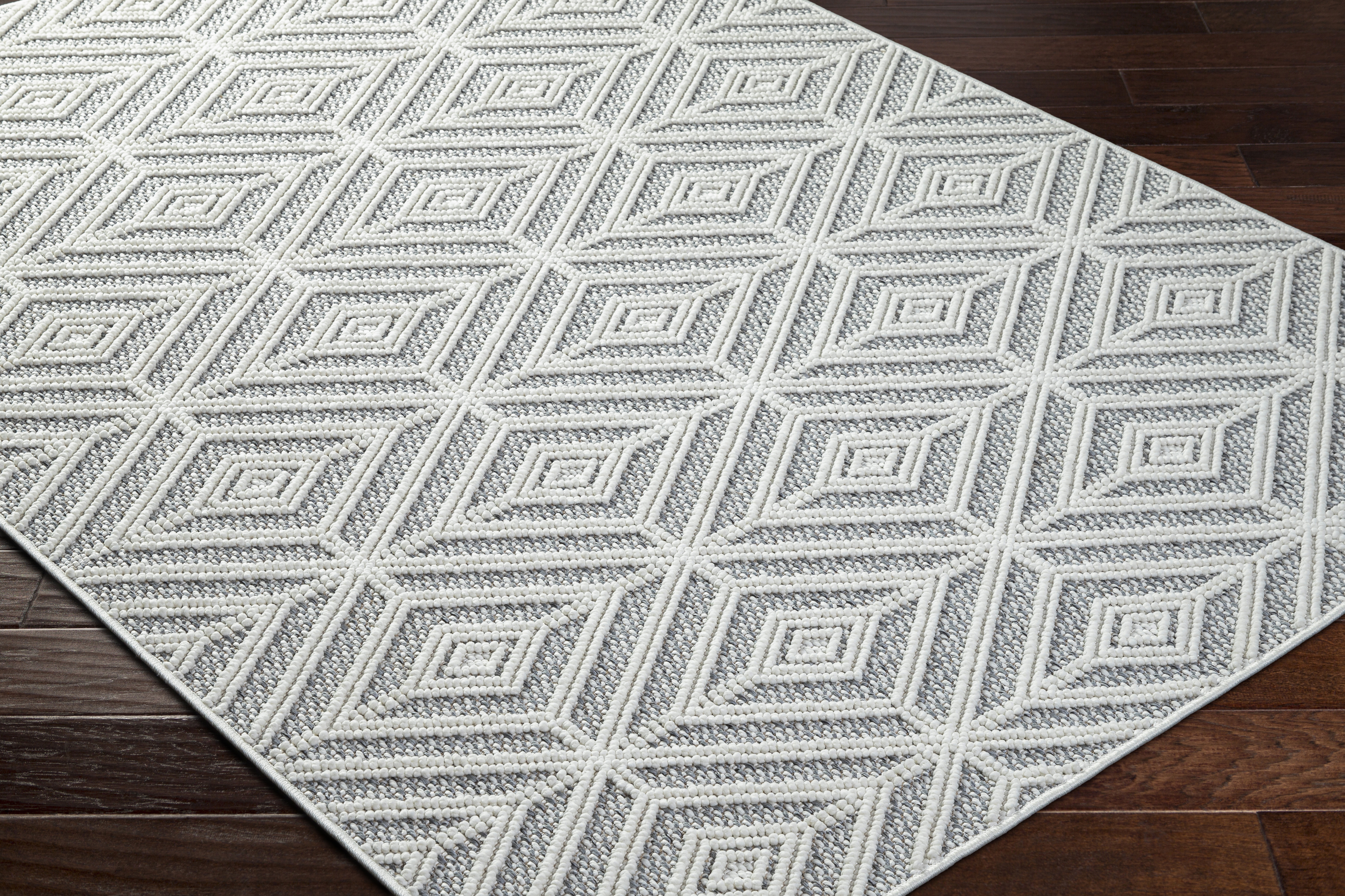 Bouclair White Indoor 7'10" x 10' Machine Woven Rug - Image 5