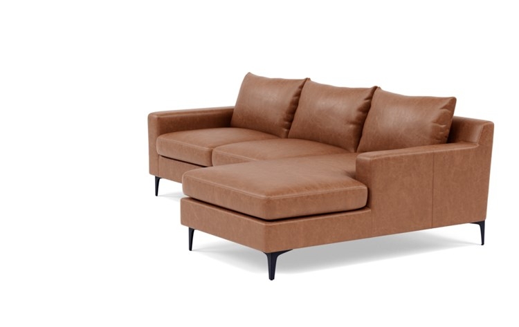 Sloan Leather Right Chaise Sectional - Image 4