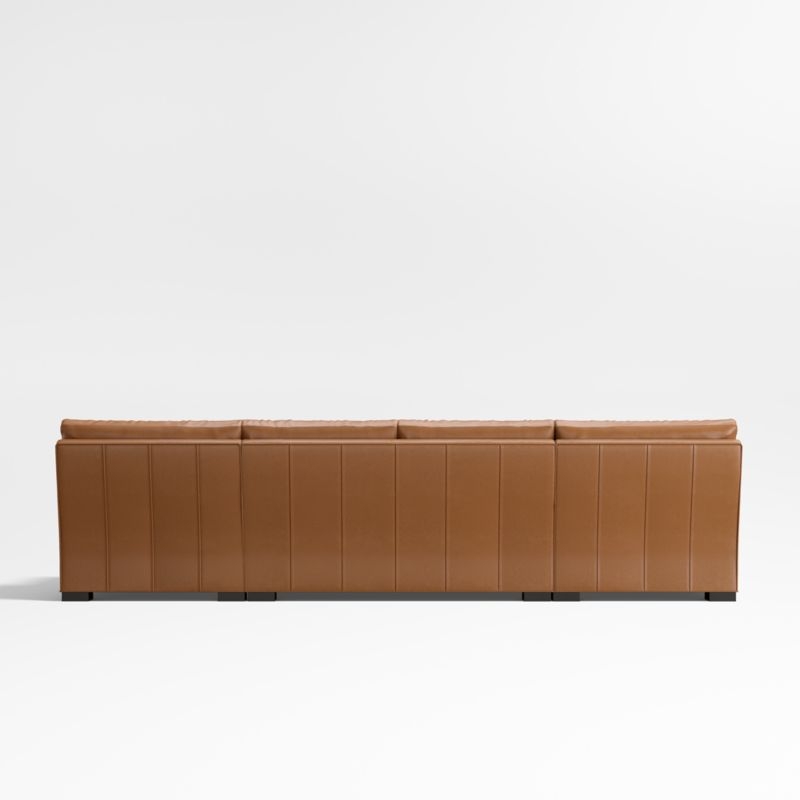 Axis Classic 3-Piece U-Shaped Leather Sectional Sofa with Double Chaise Lounge - Image 2