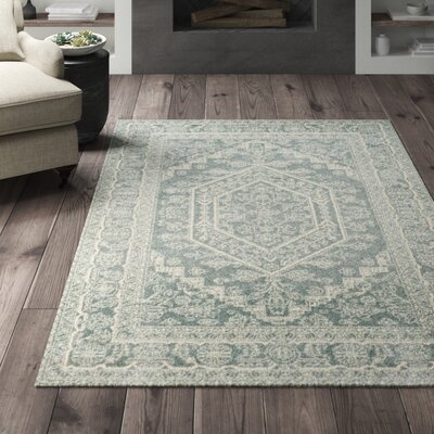 Connie Oriental Slate/Ivory Area Rug - Image 0