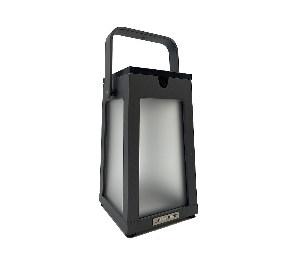 Hugh Solar Outdoor Lantern, Dark Grey, 11"H - Image 0
