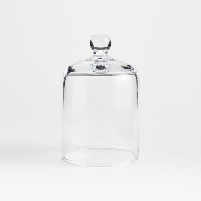 Glass Cloche Candle Holder with Knob - Image 1