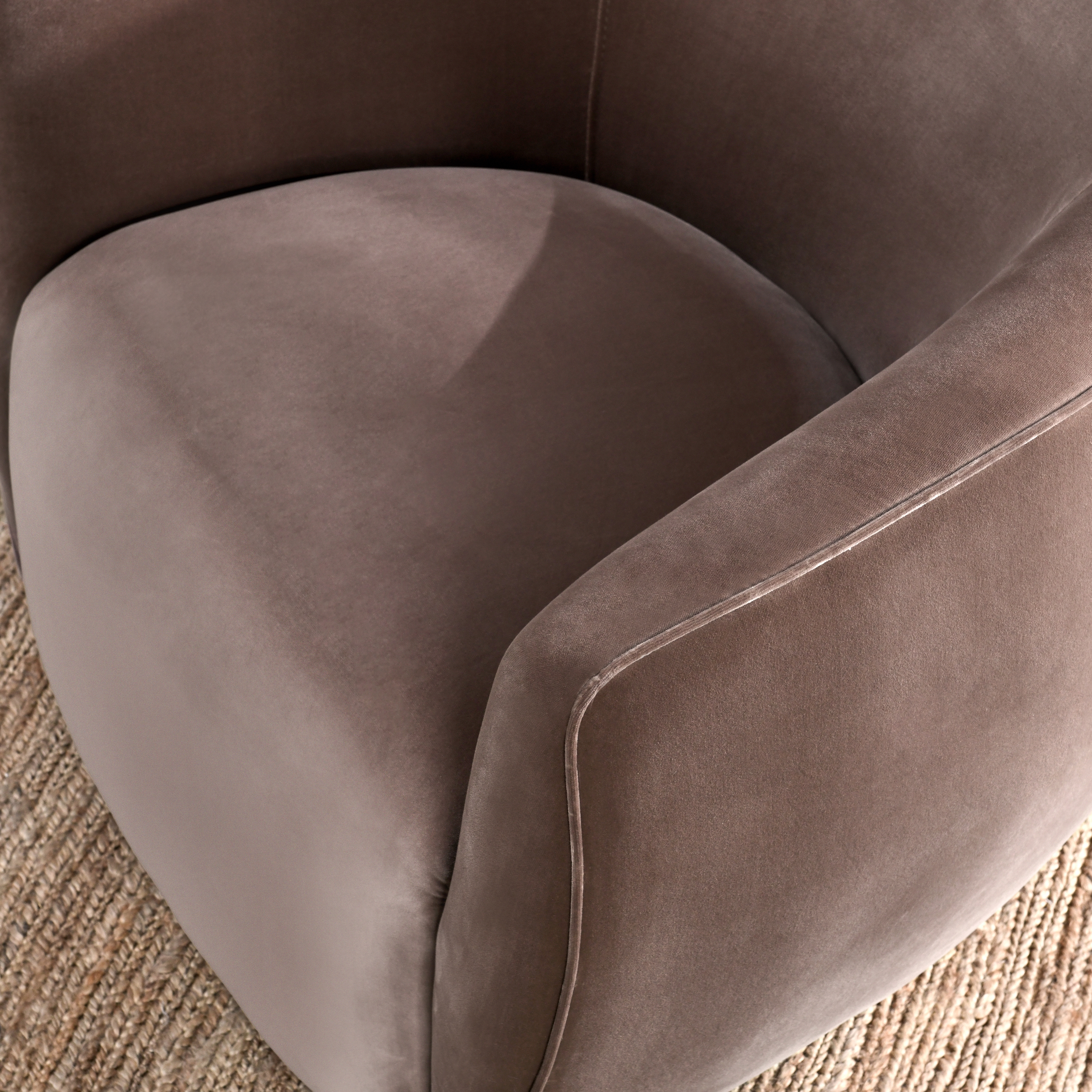 Harper Swivel Accent Chair Dusty Brown - Image 7
