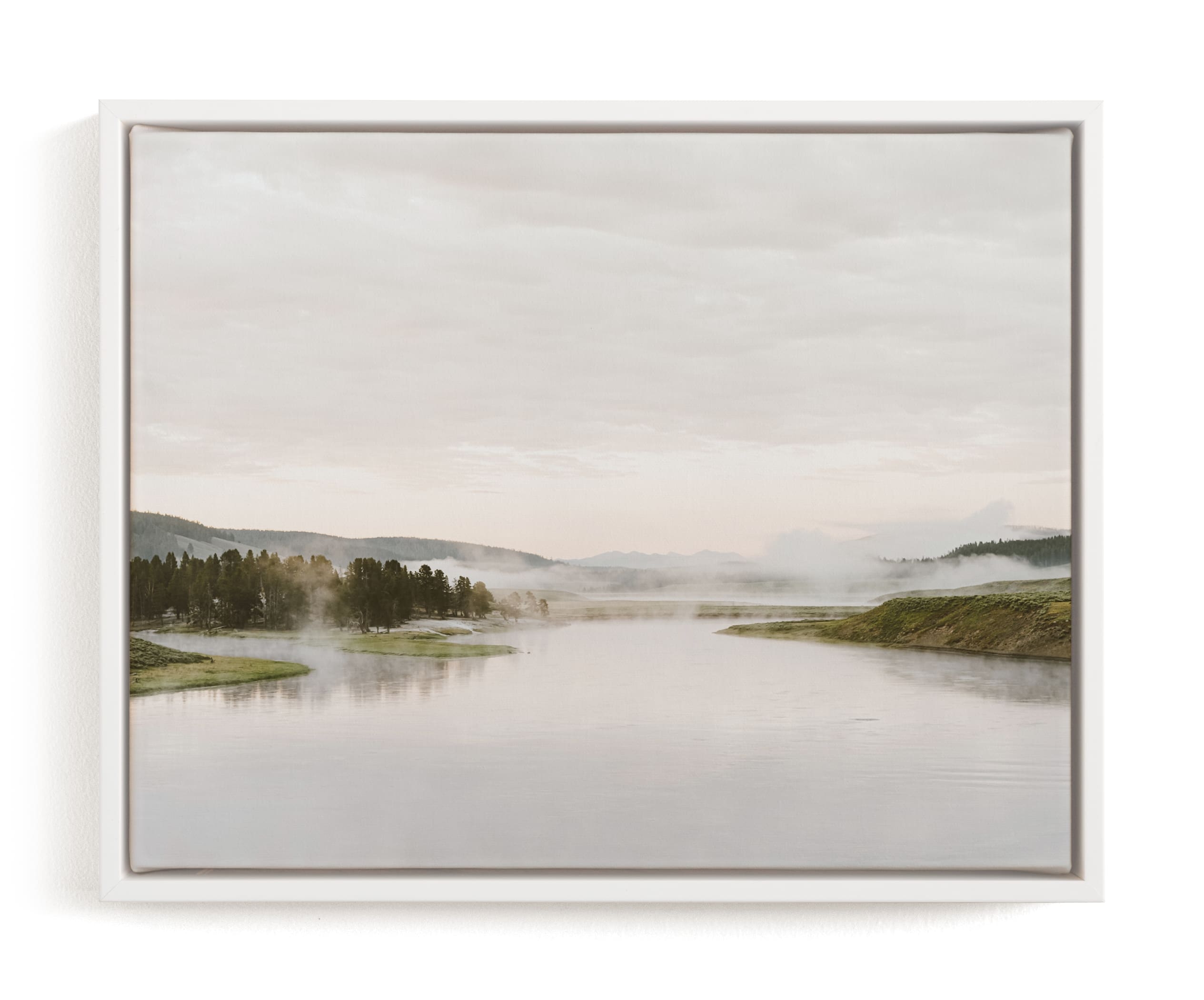 Misty Lake Art Print - Image 0