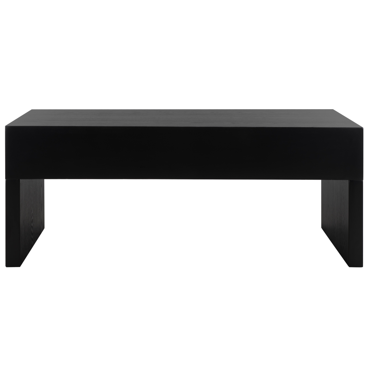 Rune Coffee Table W/ Drawers - Black - Safavieh - Image 7
