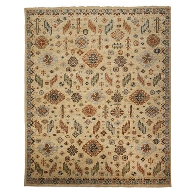 One-of-a-Kind Alholm Hand-Knotted 8' x 10' Wool Area Rug in Cream - Image 0