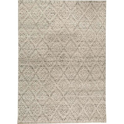 La Hand-Knotted Wool Black/Silver Area Rug - Image 0