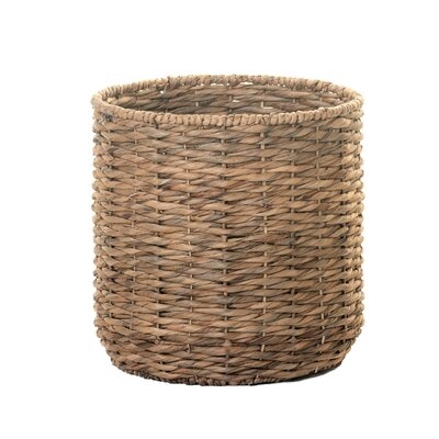 Twist Weave Water Hyacinth Wicker Basket - Image 0