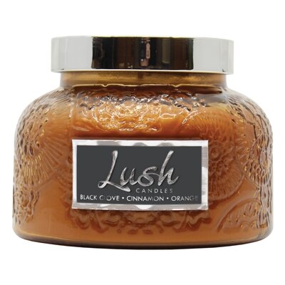 Lush Black Clove Cinnamon Orange Scented Jar Candle - Image 0