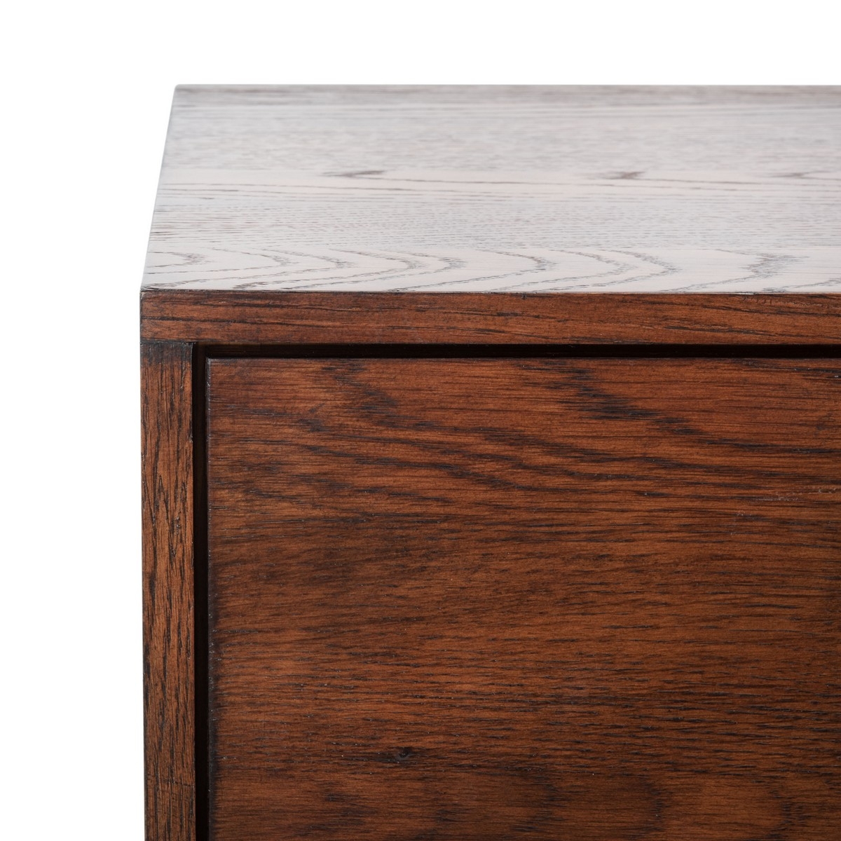 Mallory 3 Drawer Nightstand - Dark Brown - Image 2