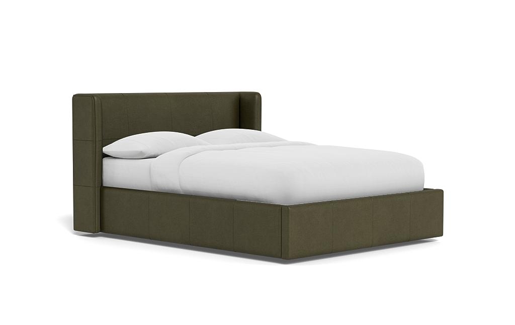 Graham Leather Upholstered Bed with Storage Option - Image 1