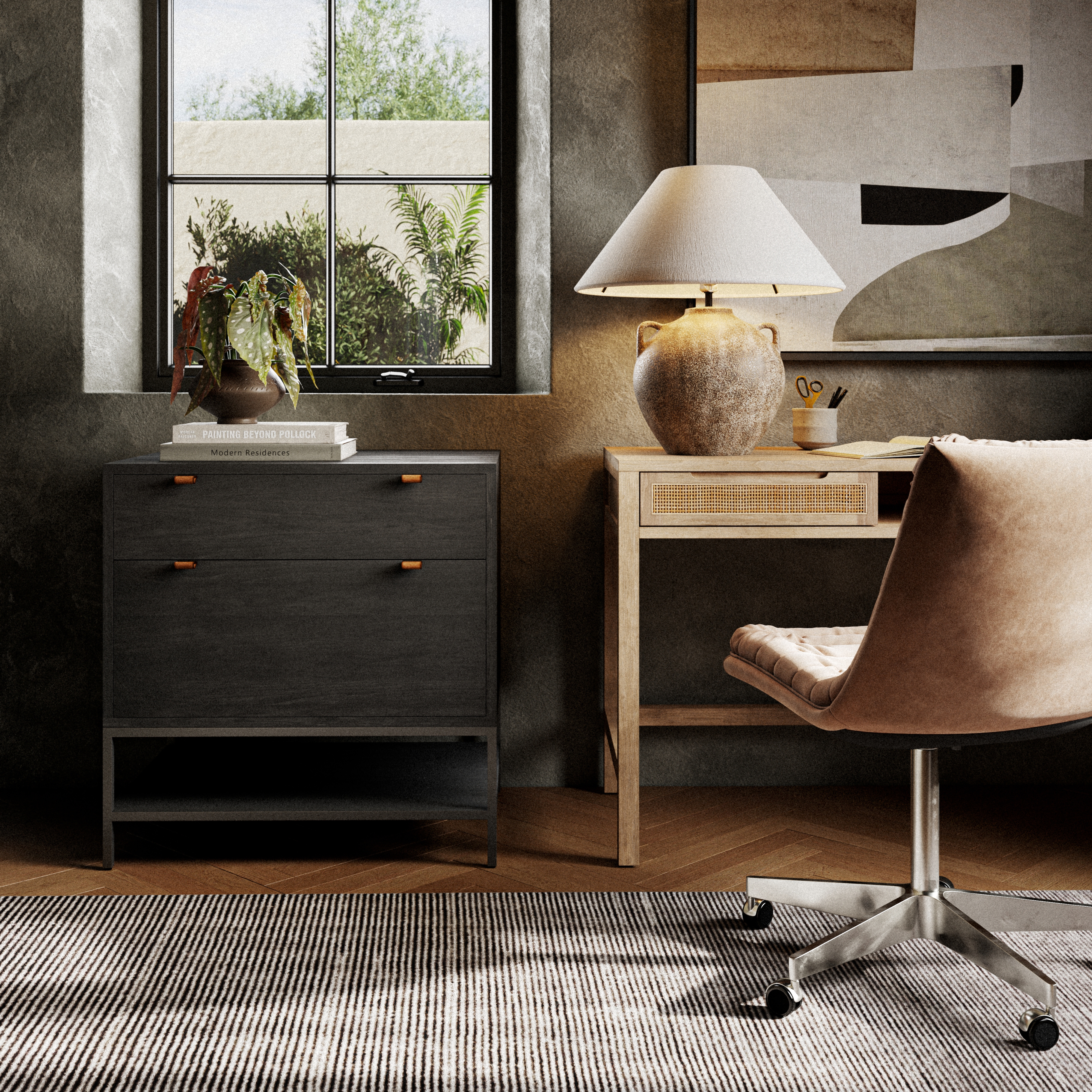 Trey Modular Filing Cabinet-Black Wash - Image 16