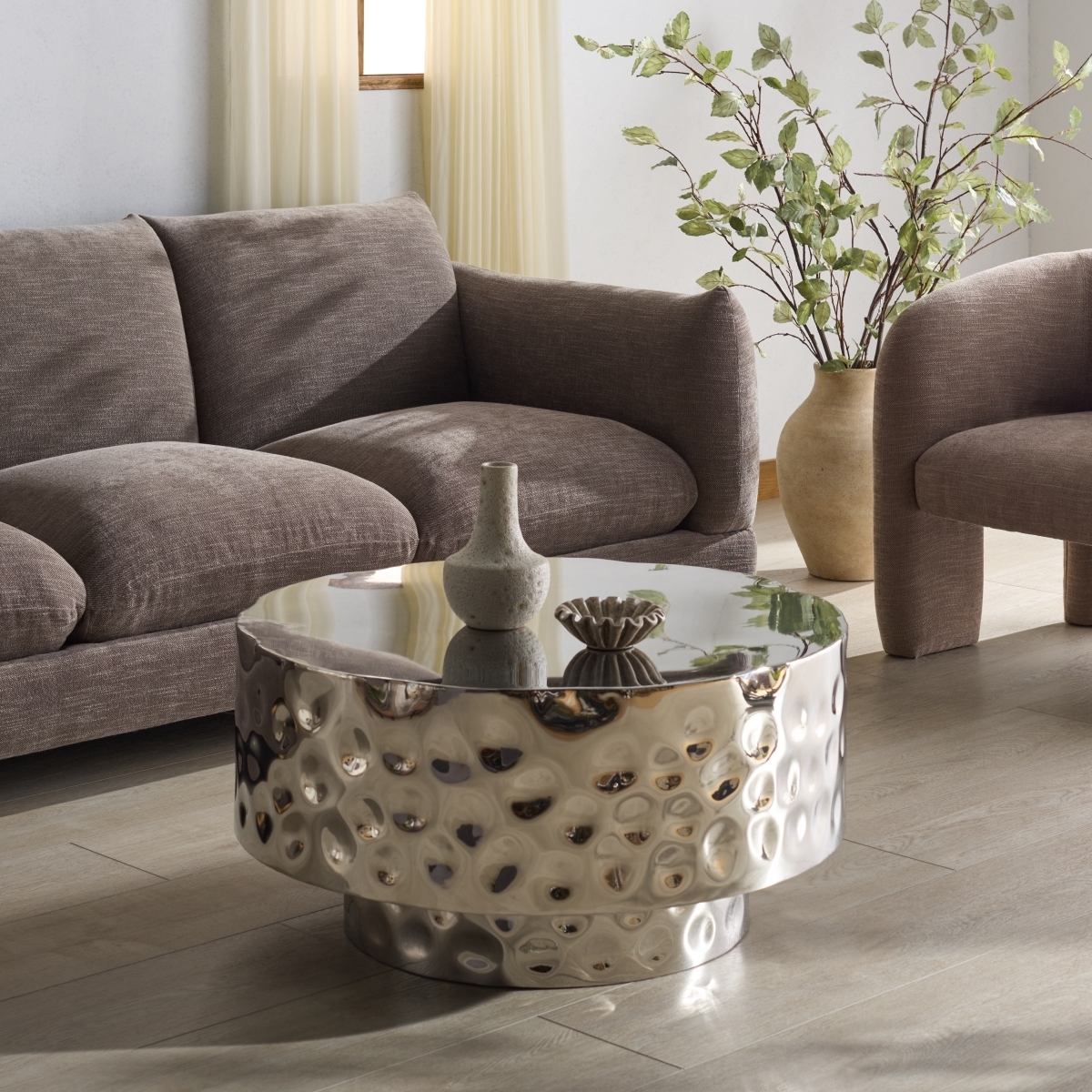 Janalee Steel Coffee Table - Charcoal - Image 1