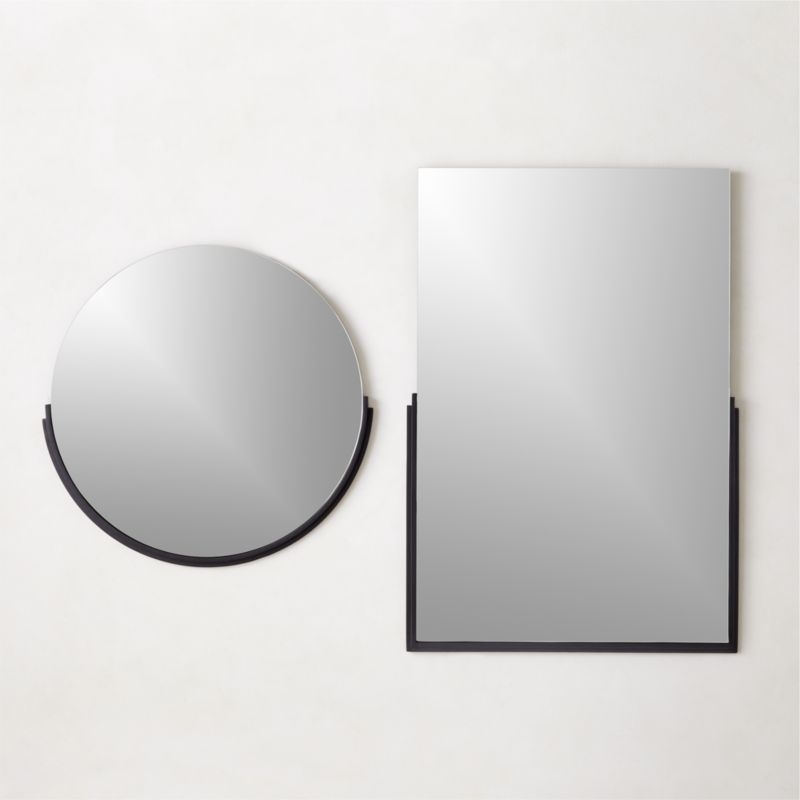 Mimi Rectangular Black Wall Mirror 24"x36" - Image 3