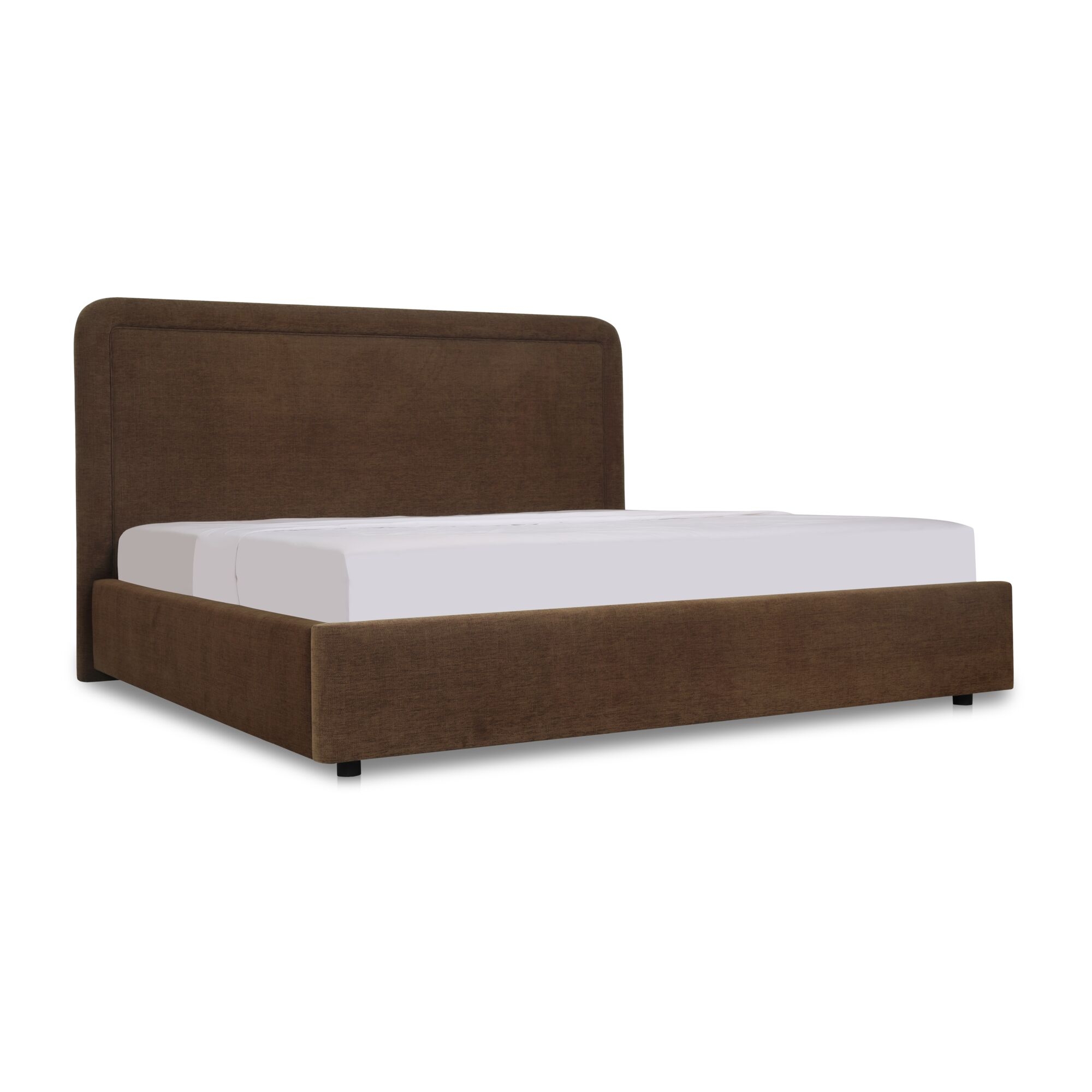 Simon Queen Storage Bed Brown - Image 1
