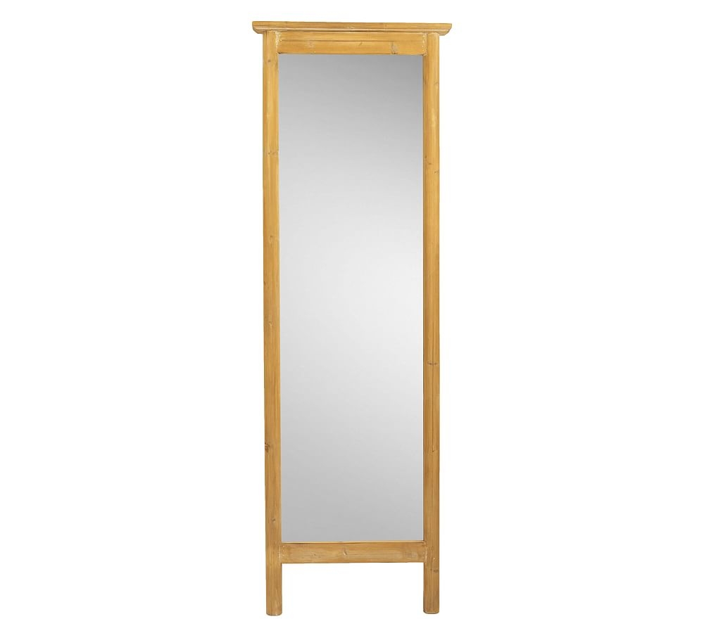 Amber Wooden Floor Mirror, 24" x 71" - Image 0