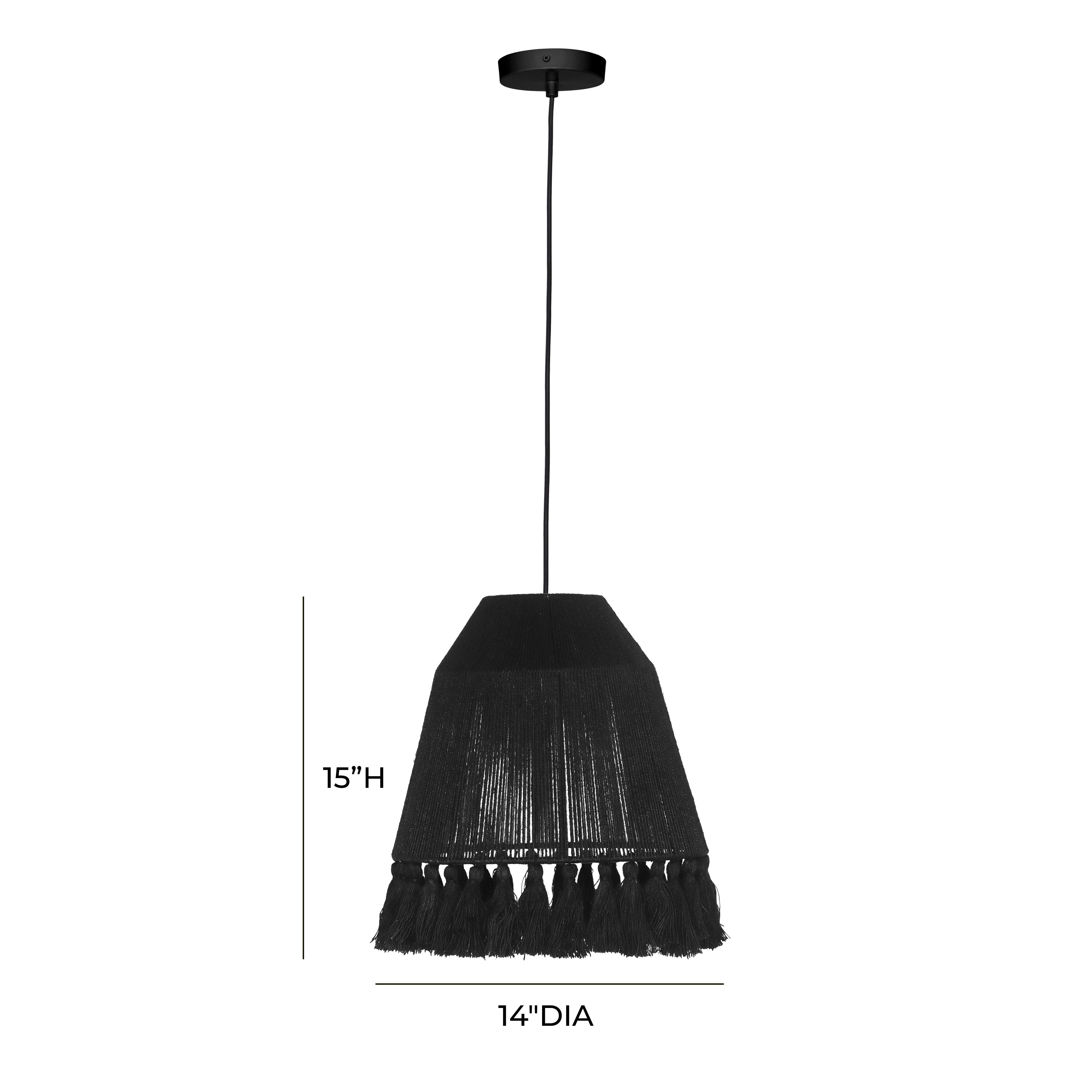 Bokaro Black Jute Pendant Lamp - Image 5