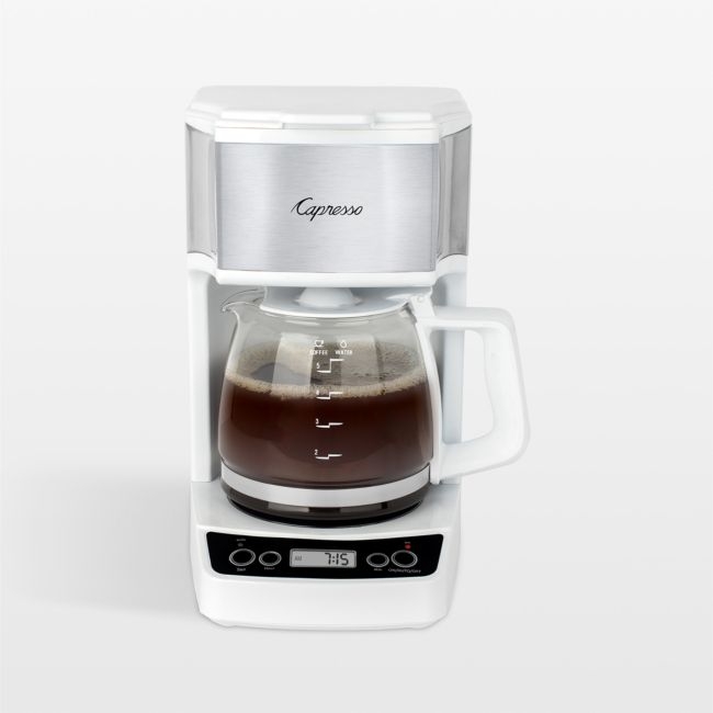 Capresso ® 5-Cup Mini White Drip Coffee Maker - Image 0