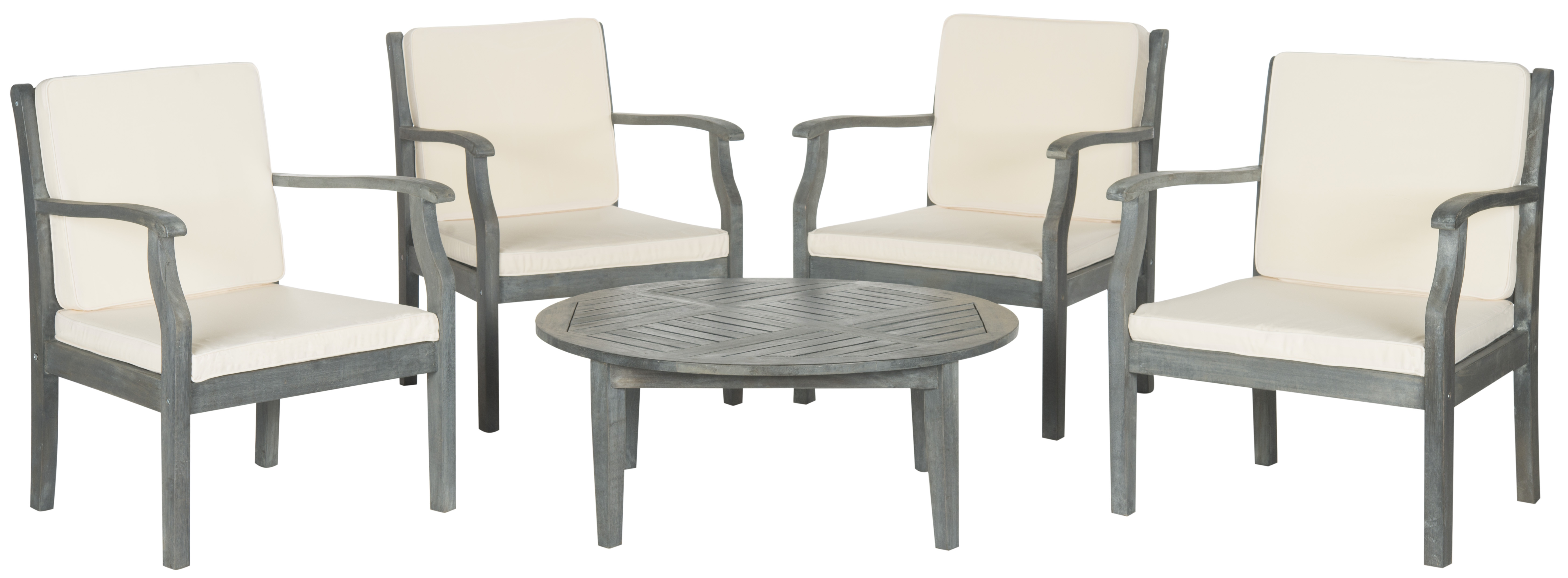 Colfax 5 Piece Coffee Set - Ash Grey/Beige - Safavieh - Image 0