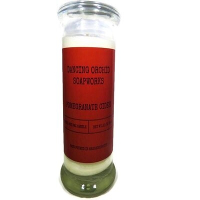 Cotton Wick Pomegranate Cider Scented Jar Candle - Image 0